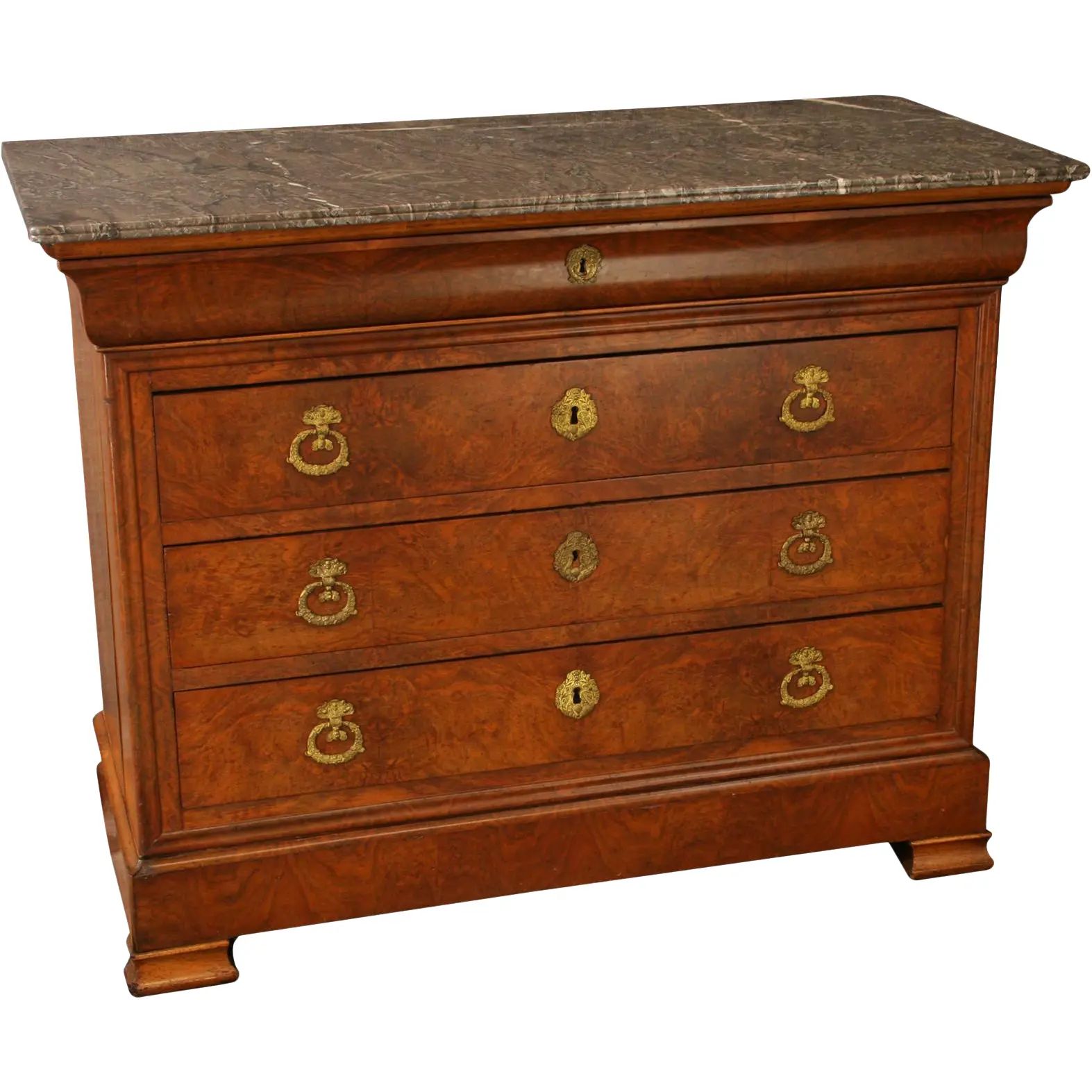 1870 Antique French Chest of Drawers Louis | Chairish