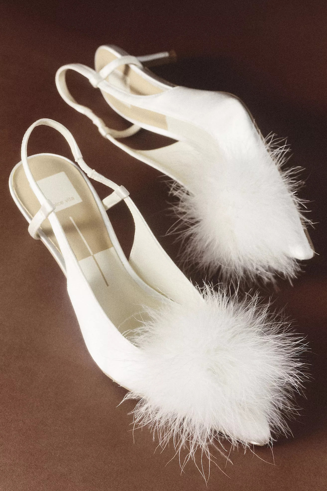 Dolce Vita Kamy Faux Fur Slingback Heels | Anthropologie (US)