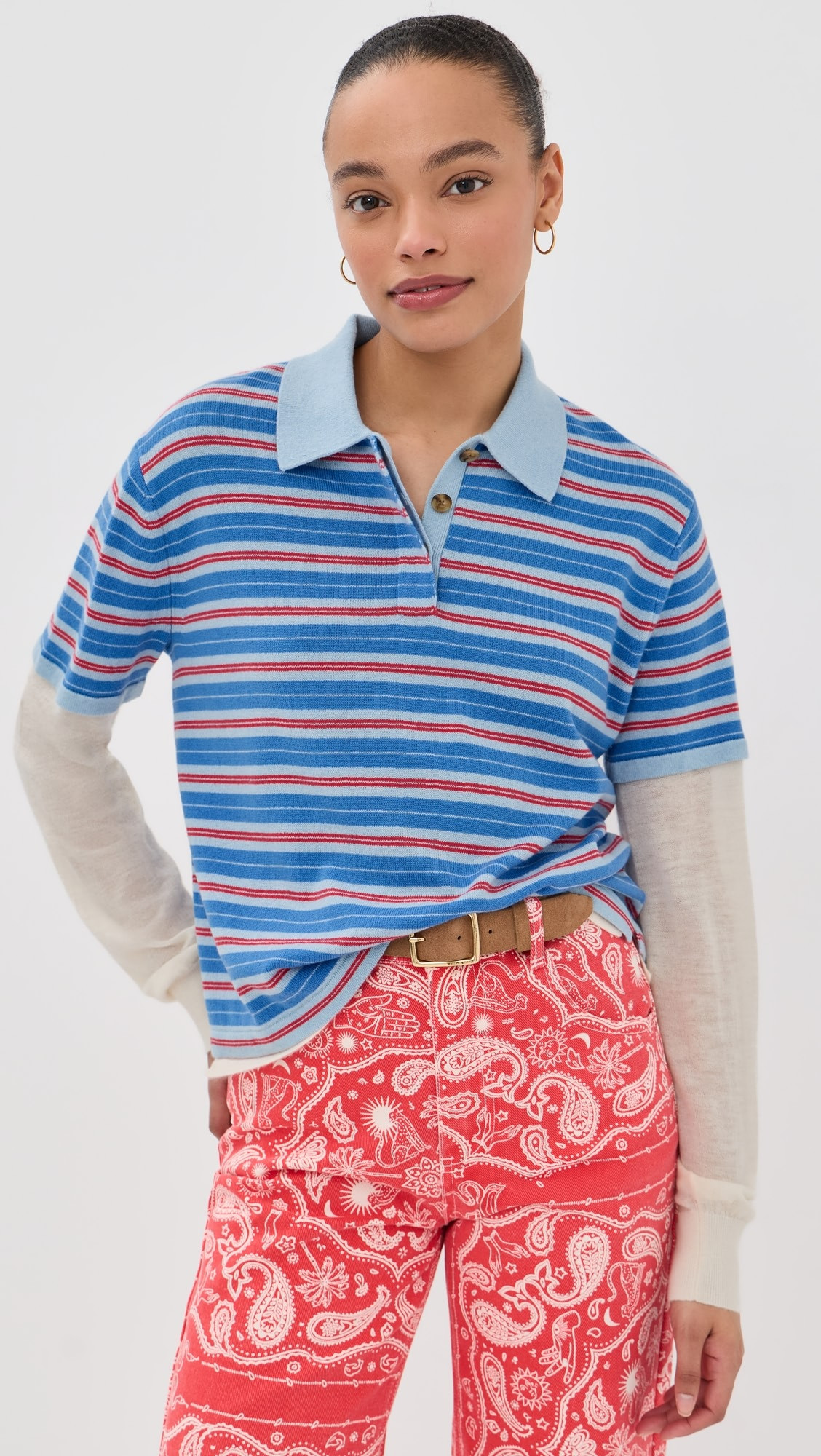 Layered Cashmere Rugby Polo | Shopbop