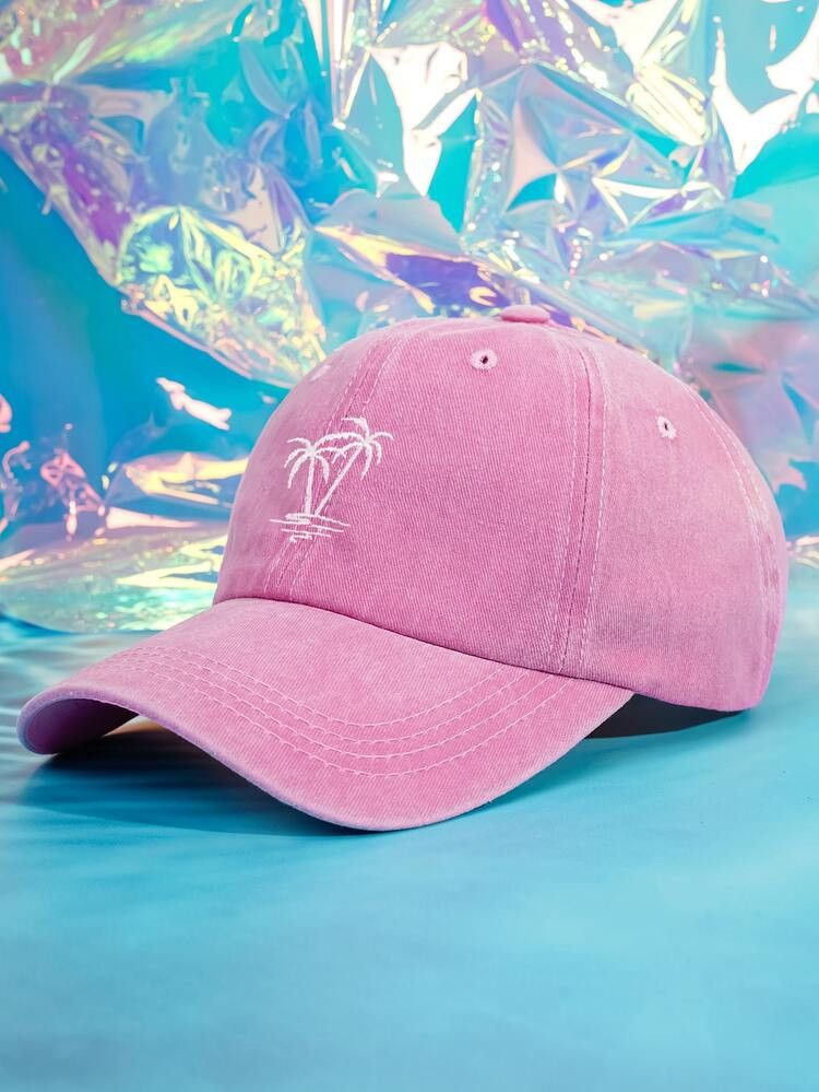 Men Coconut Tree Embroidered Baseball Cap | SHEIN