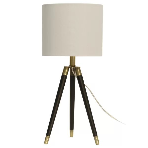 Durand 23.25" Brown/Gold Tripod Table Lamp | Wayfair North America
