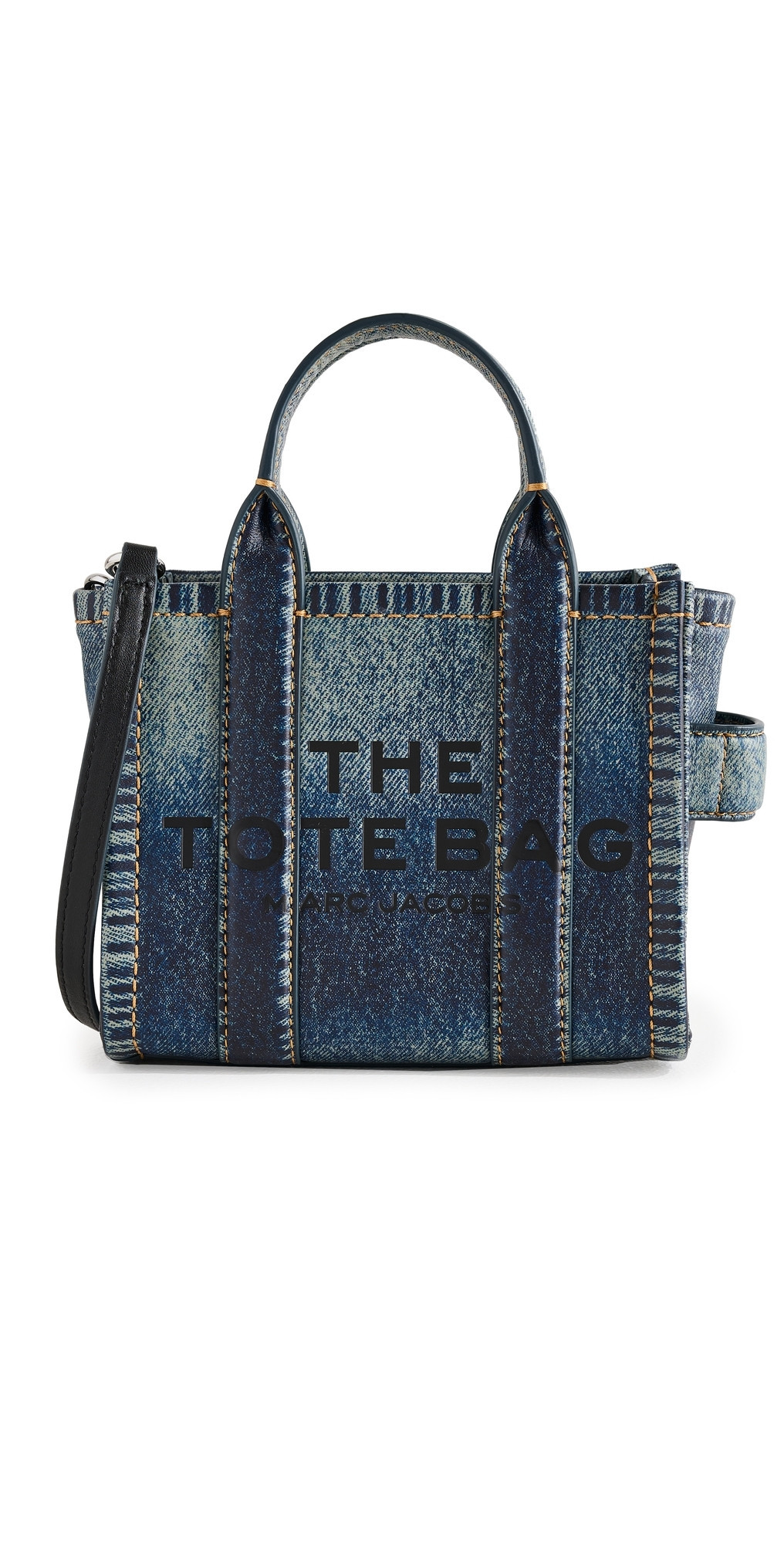 Marc Jacobs The Denim Printed Leather Crossbody Tote Bag Denim One Size | Shopbop