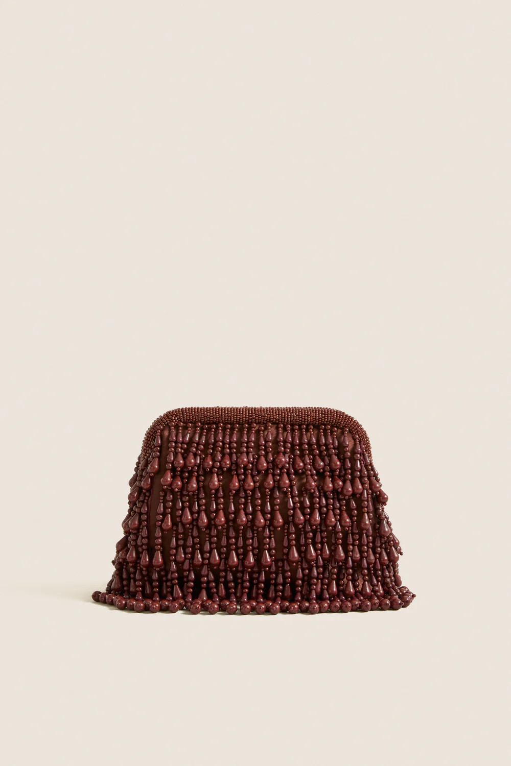 Chocolate Beaded Drop Clutch | Tuckernuck (US)