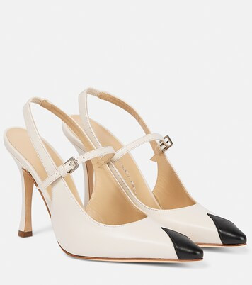 Slingback-Pumps aus Leder | Mytheresa (DACH)