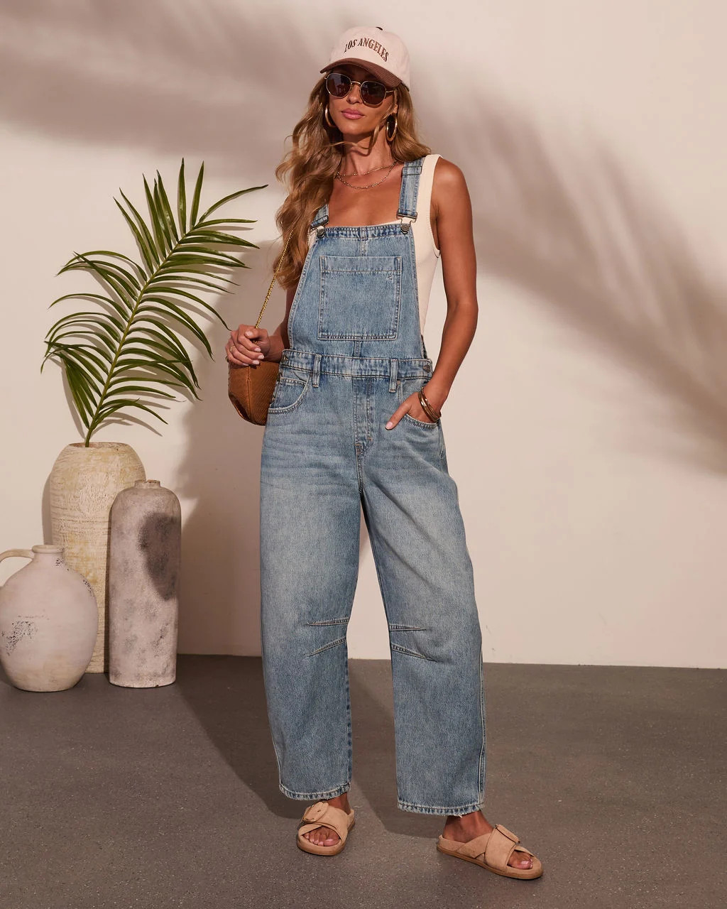 Tavy Barrel Denim Overalls | VICI
