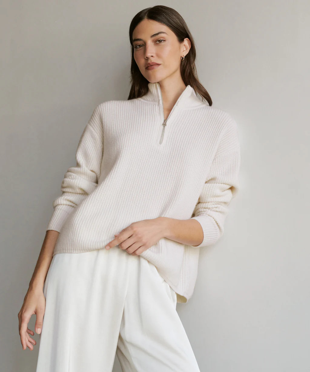 Cashmere Half Zip | Jenni Kayne