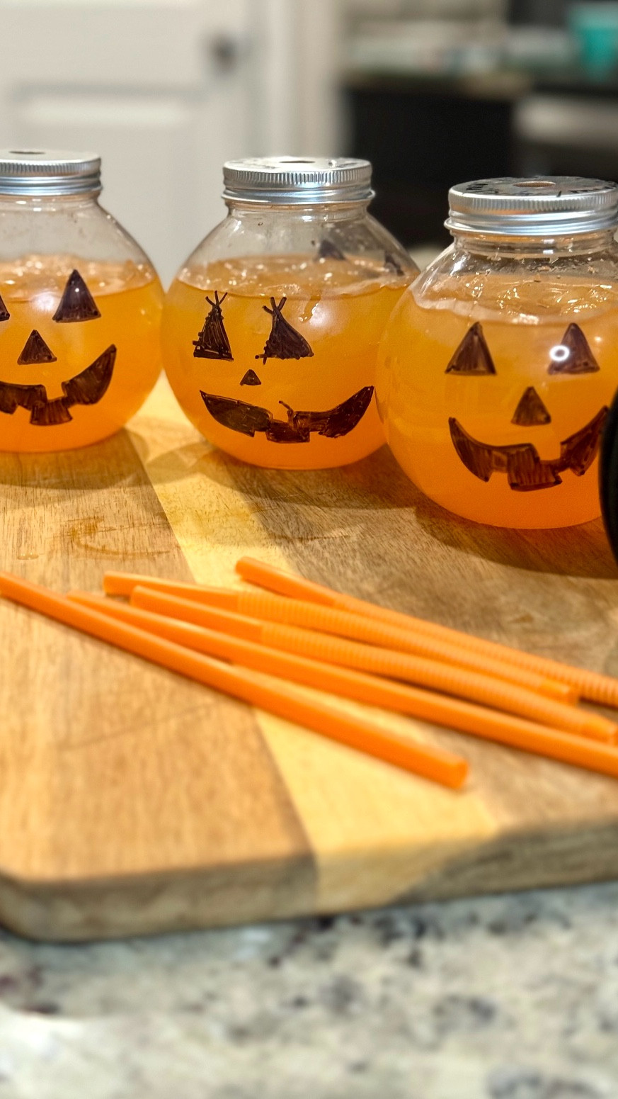 🎃 Sippin’ spooky style! These Jack-o’-Lantern drinks are a hit for both kids and adults — sweet, festive, and too cute to resist! 👻🍊✨ 

#HalloweenFun #FamilyTreats #SpookySips

#LTKFamily #LTKKids #LTKHalloween