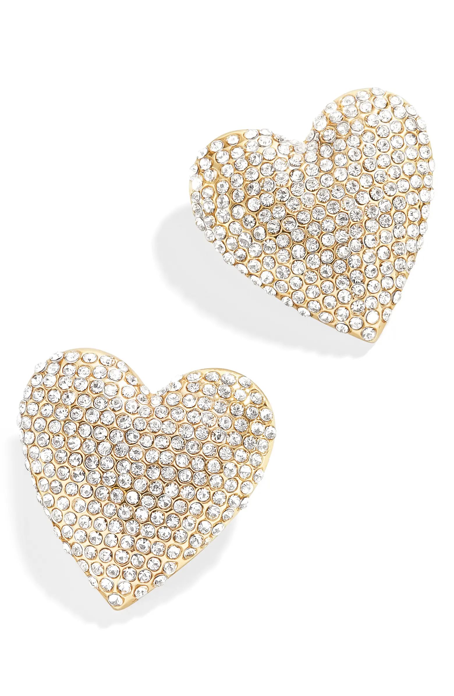 BaubleBar Pavé Heart Stud Earrings | Nordstrom | Nordstrom