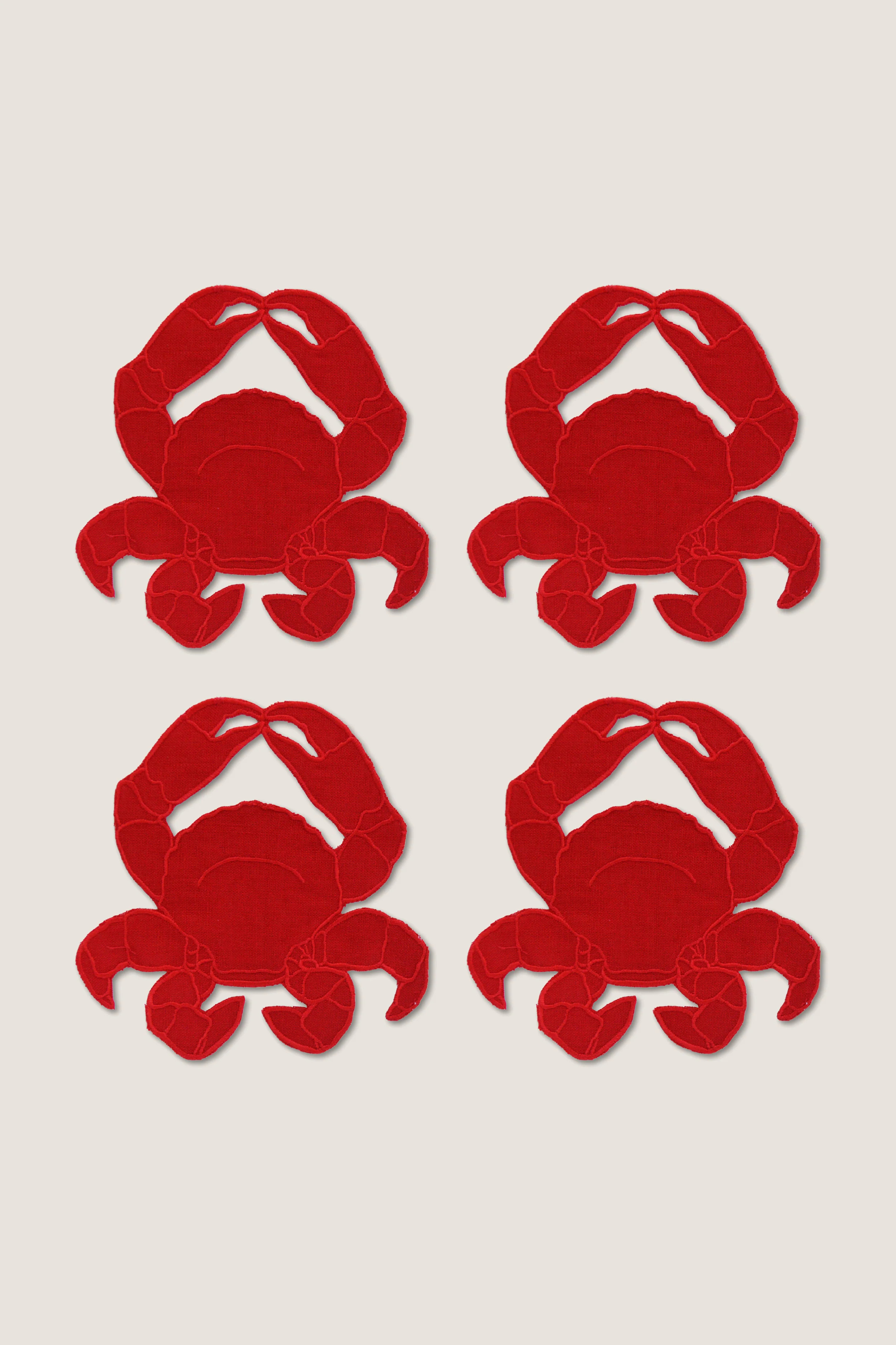 Crab Cocktail Napkins (Set of 4) | Tuckernuck (US)