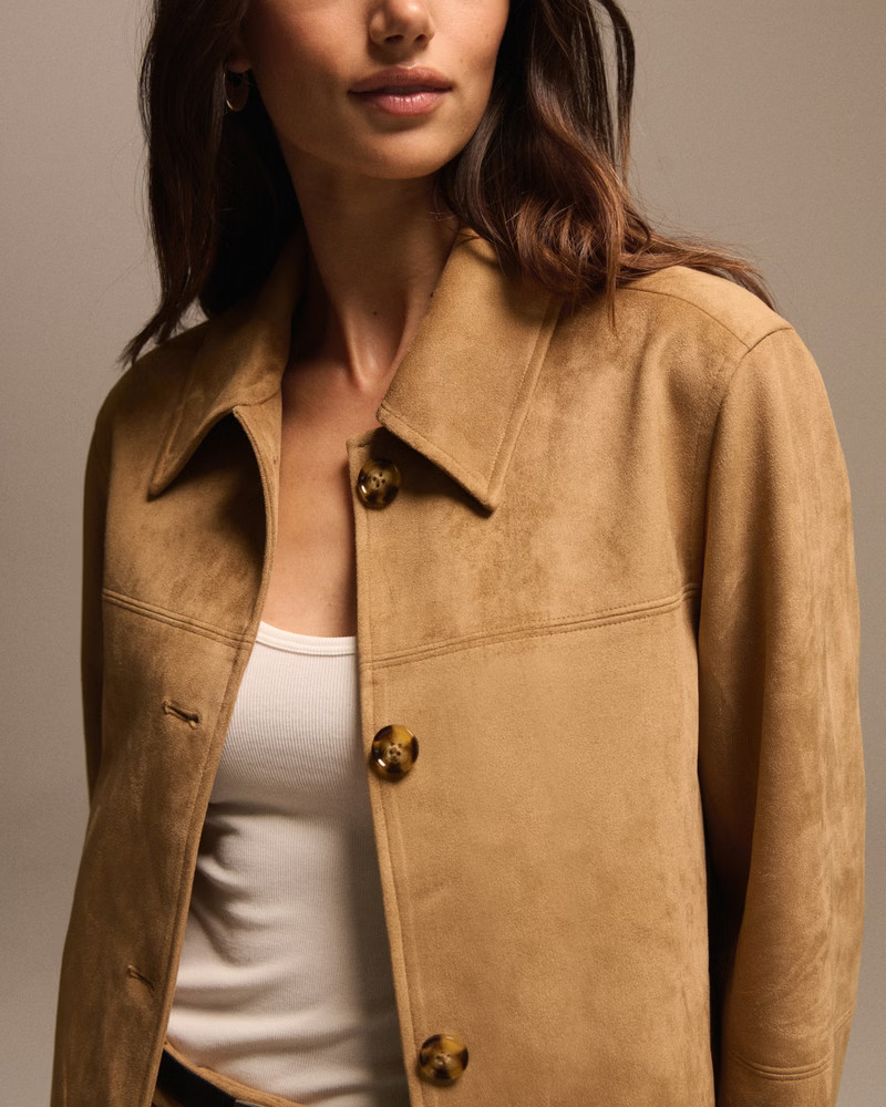 Faux Suede Jacket | Abercrombie & Fitch (US)