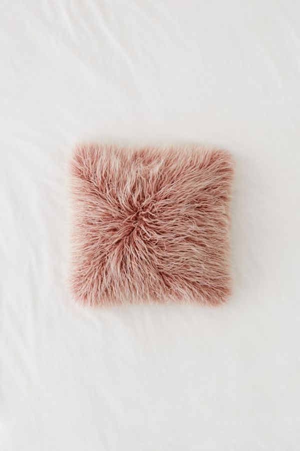 Marisa Tipped Faux Fur Pillow | Urban Outfitters (US and RoW)