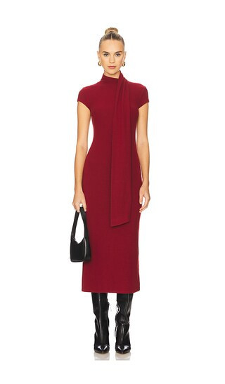 Elodie the Label Elodie Lane Scarf Dress in Red. - size L | Revolve Clothing (Global)