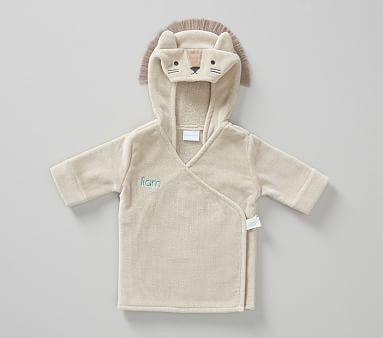 Lion Baby Bath Robe | Pottery Barn Kids