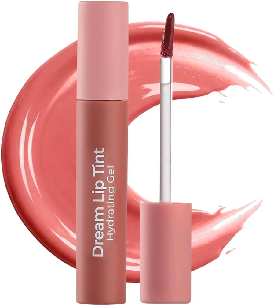 MCoBeauty Dream Lip Tint Hydrating Gel Semi Matte Lip Stain - Nude Peach | Amazon (US)