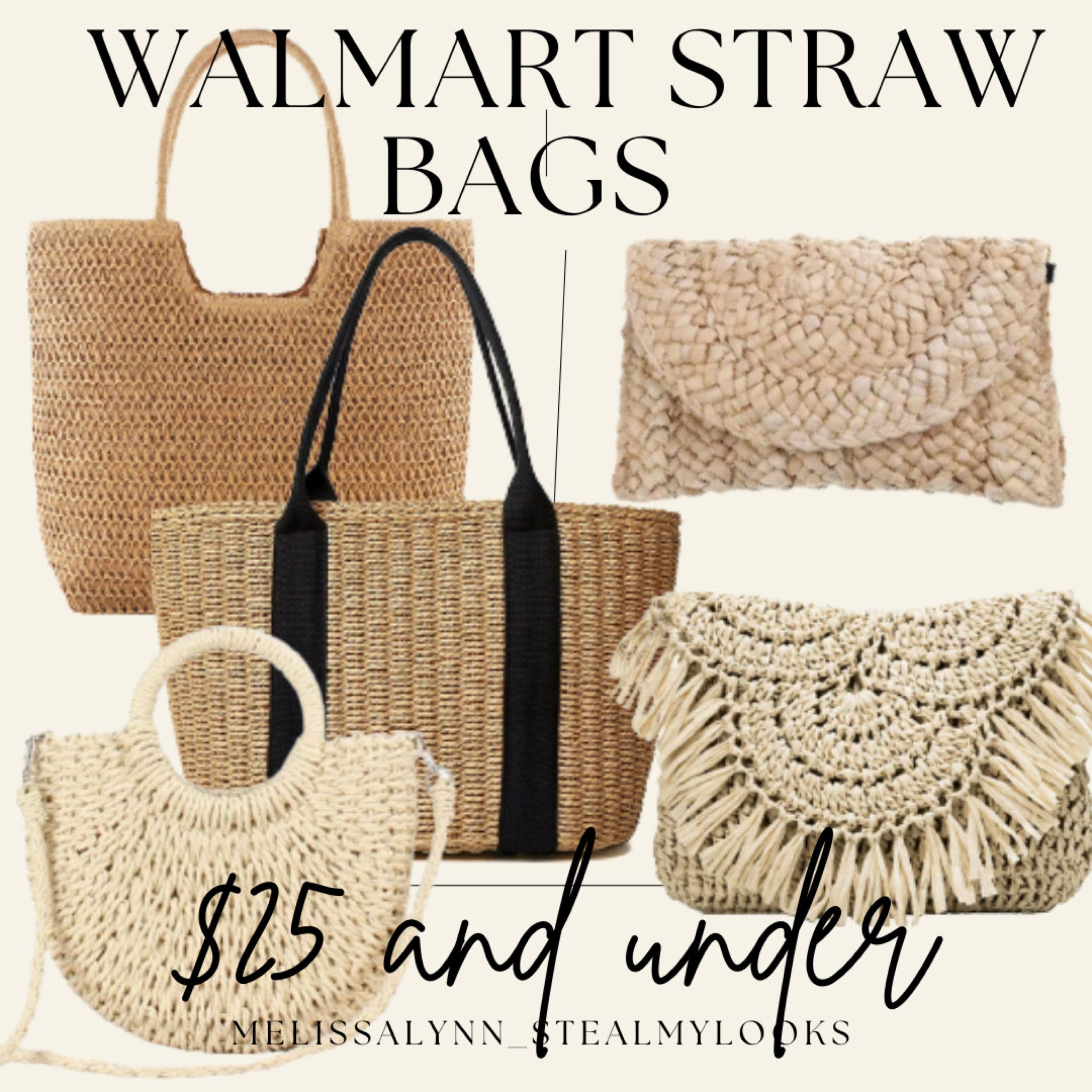 Straw on sale purse walmart