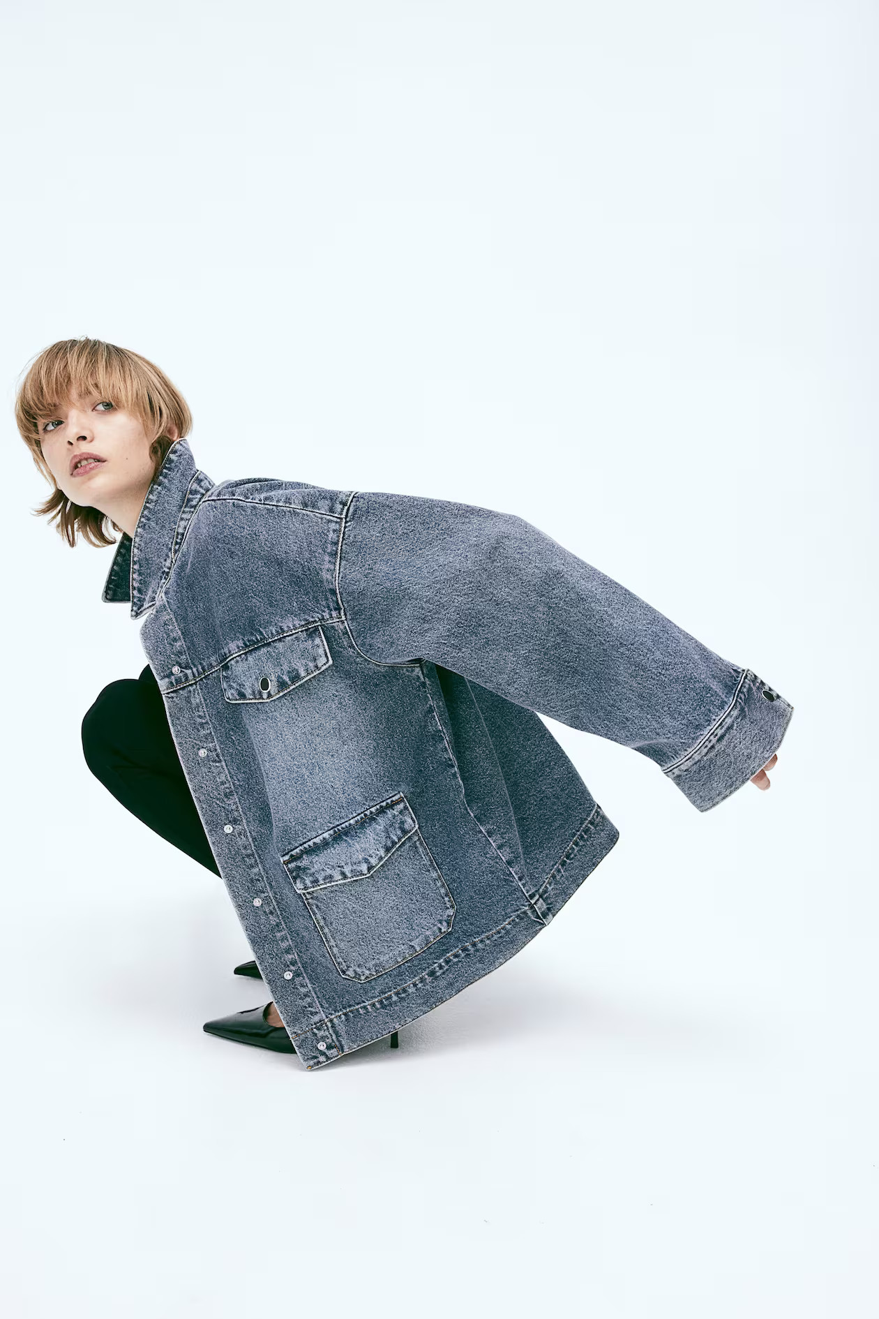 Shacket aus Denim - Denimblau - Ladies | H&M AT | H&M (DE, AT, CH, NL, FI)