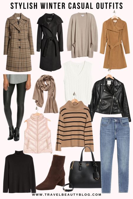 Stylish winter casual outfits - perfect to transition from summer to fall as well as to transition from fall to winter 🧥 👢 fall capsule wardrobe essentials 

#LTKworkwear #LTKstyletip #LTKSeasonal