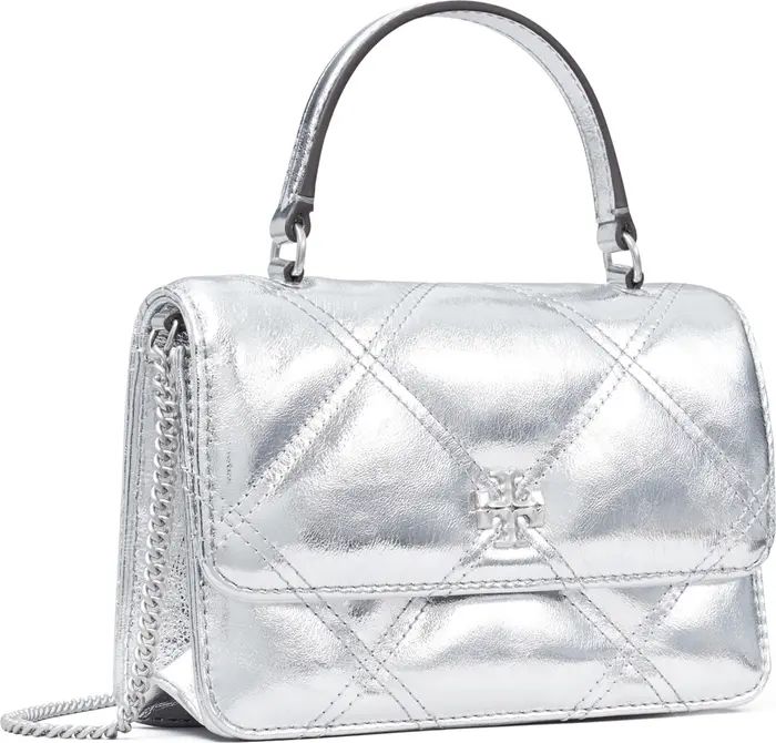 Tory Burch Kira Diamond Quilted Metallic Leather Crossbody Bag | Nordstrom | Nordstrom