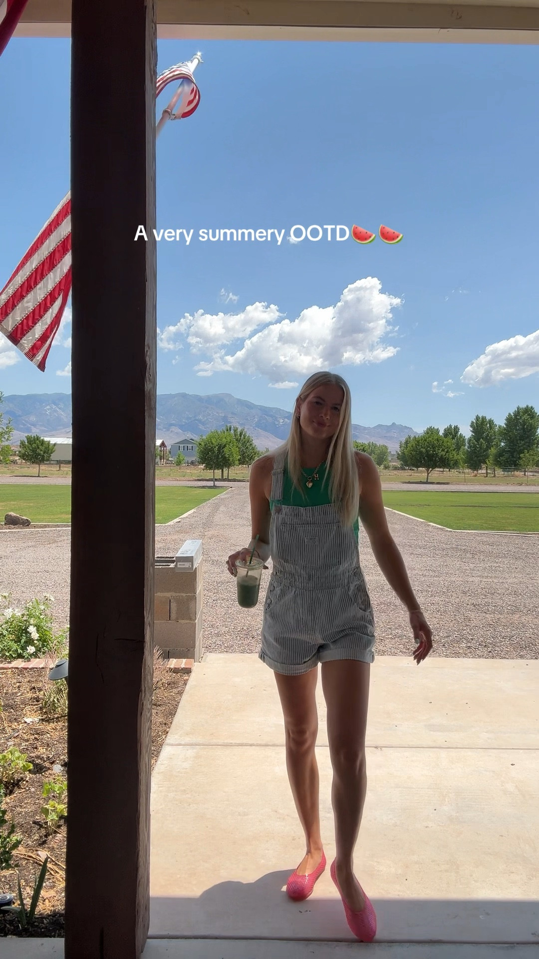 Wearing size Small on the overalls!