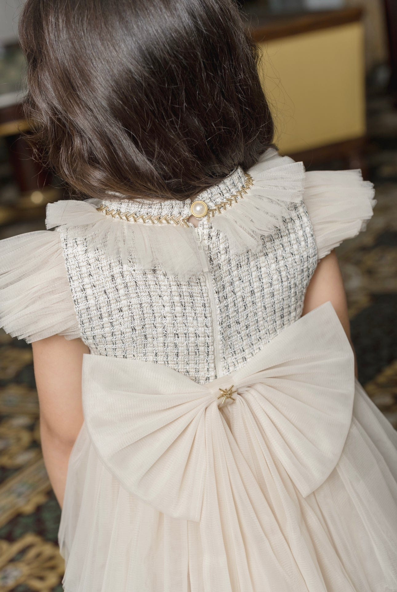 Fira Tweed and Tulle Dress | petite maison kids