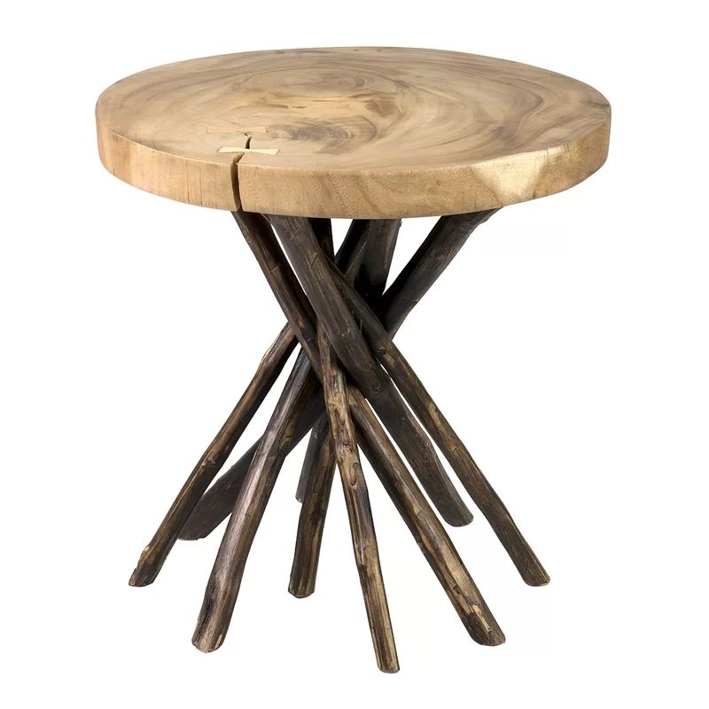 Selah 22'' Tall Solid Wood Tree Stump End Table | Wayfair North America