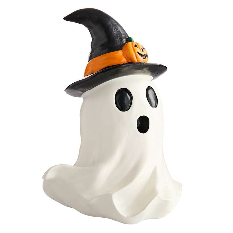 Ghost with Witches Hat, 4.9" | At Home