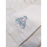 Personalized Hand Towel, Perfect For Wedding Or Anniversary Gifts, Embroidery, Linen Tea Bridal Shower Gift, Vintage Vines Font | Etsy (US)