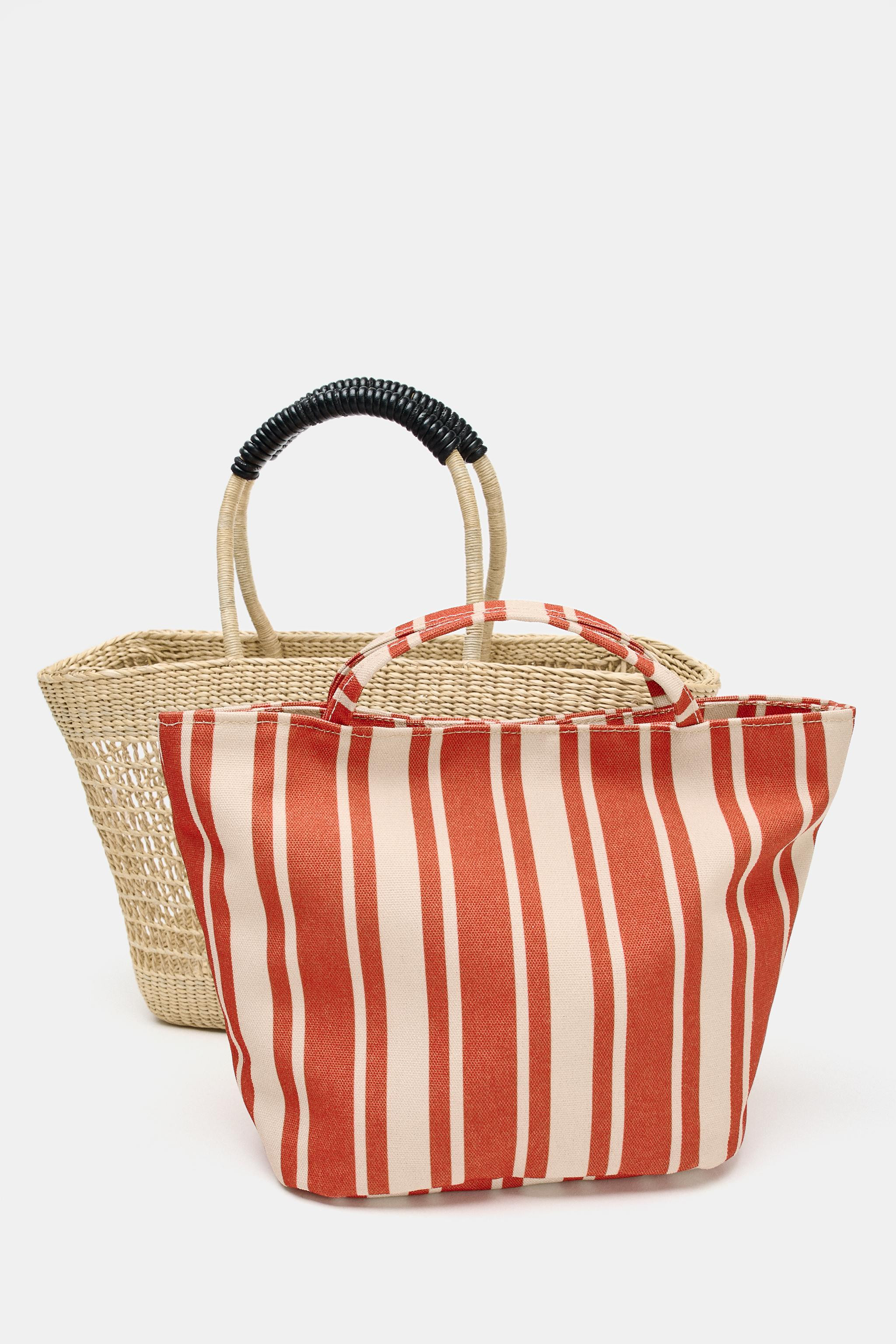 BEADED PRINTED POUCH | Zara UK