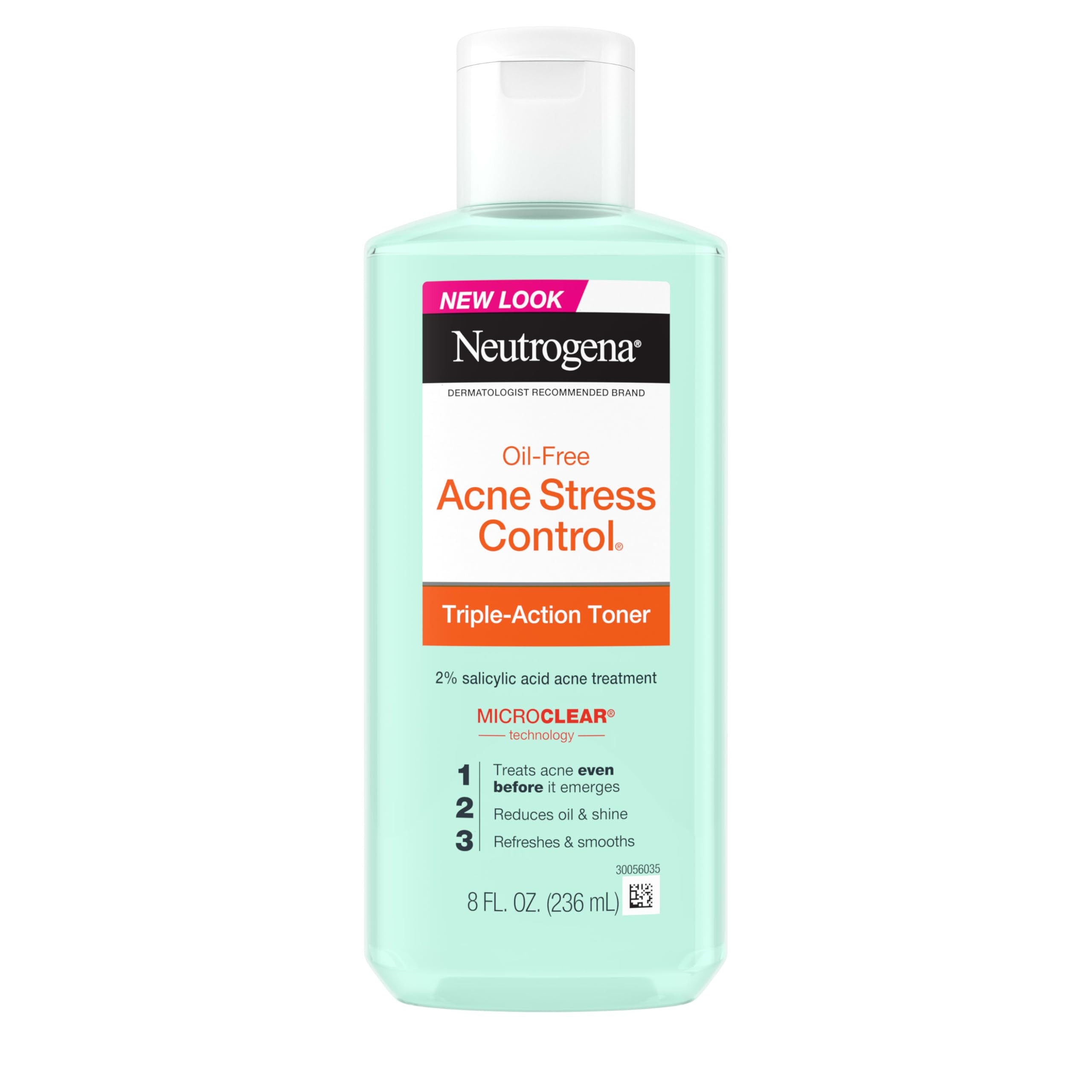 Neutrogena Acne Stress Control Oil-Free Triple-Action Face Toner, Skin Care with 2% Salicylic Aci... | Amazon (US)