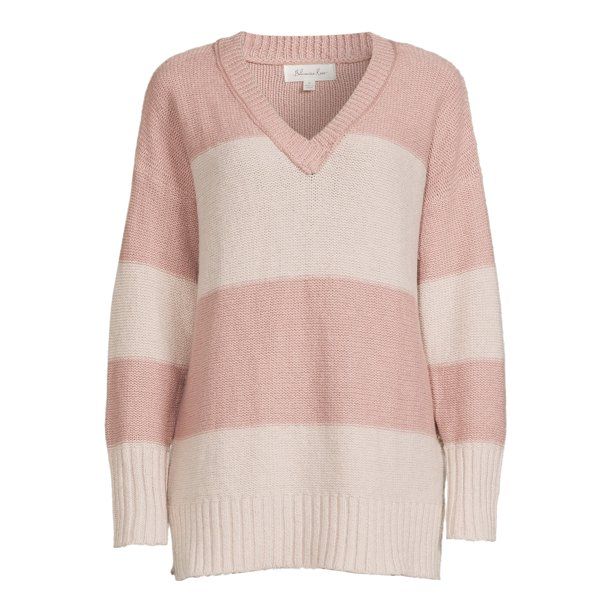 Bohemian Rose Women's V-Neck Tunic Sweater - Walmart.com | Walmart (US)