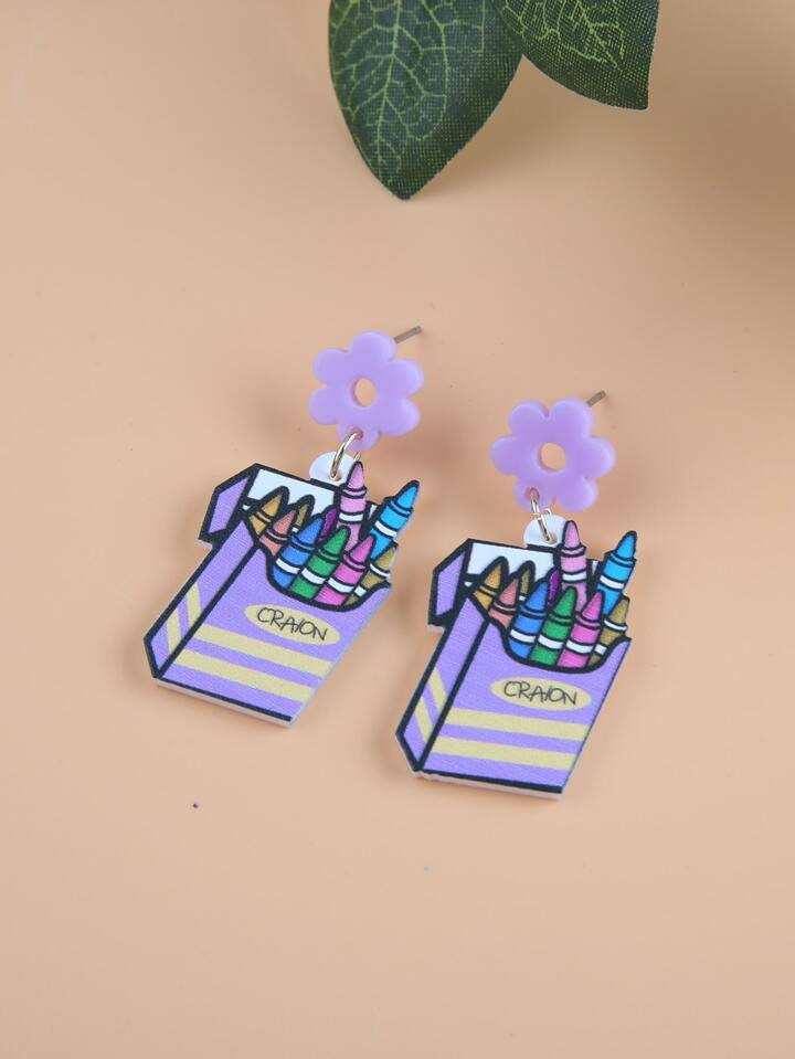 Crayon Drop Earrings | SHEIN