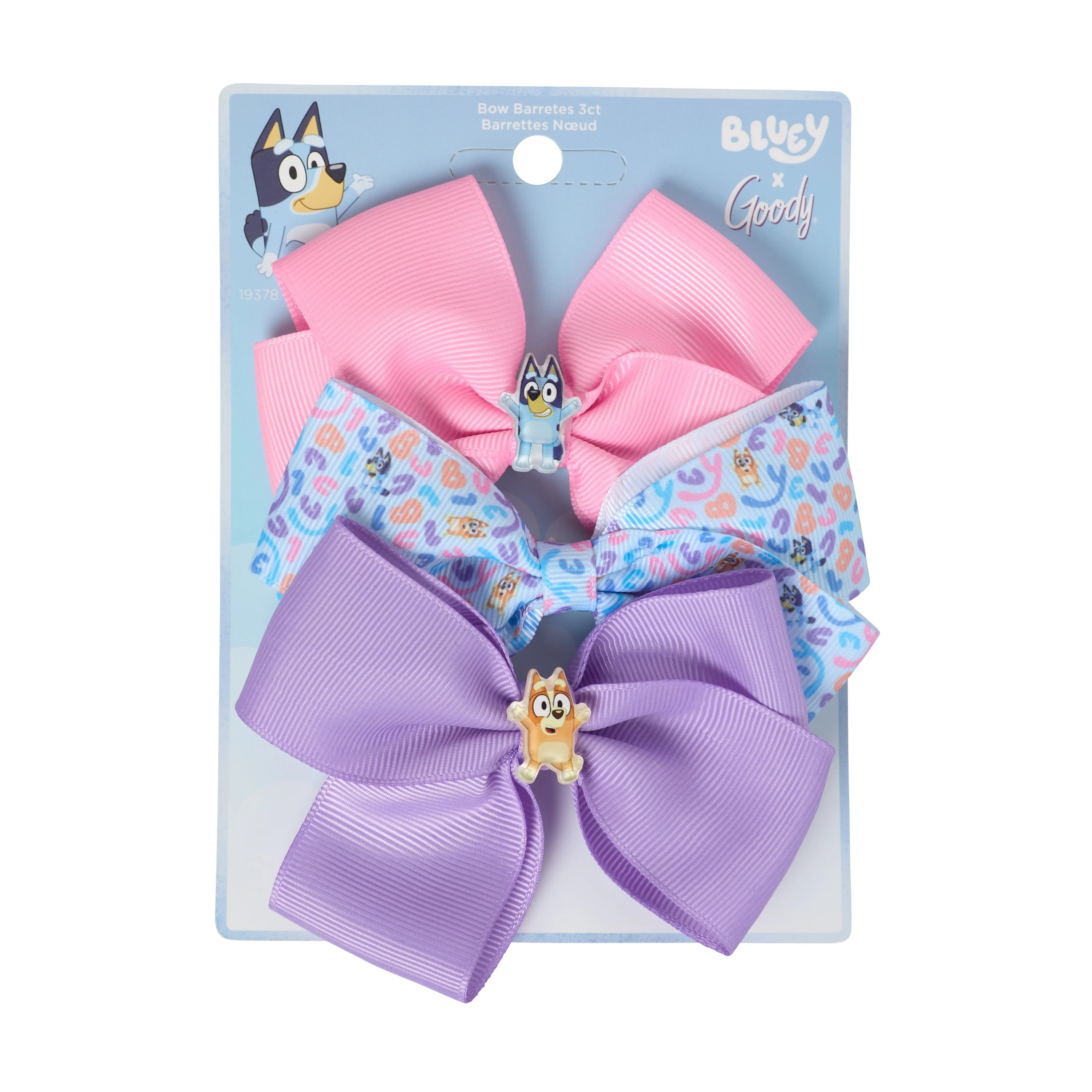 Goody Bluey Kids Bow Barrette, 3 Count Hair Accessory | Walmart (US)