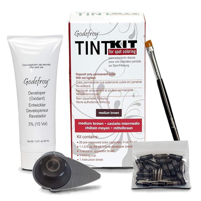 Godefroy Professional Hair Color Tint Kit, Medium Brown, 20 Applications | Amazon (US)