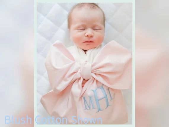 Monogrammed Baby Sash Pregnancy Wrap  Silk Newborn Embroidered Sash Baby Shower Gift Photo Baby S... | Etsy (US)