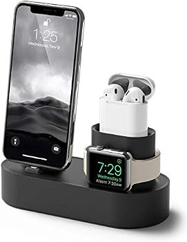 elago 3 in 1 Apple Charging Station Compatible with Apple Watch Series 8/SE2/7/6/SE/5/4/3/2/1, Ap... | Amazon (US)