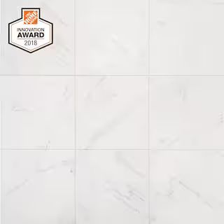Lifeproof Carrara 18 in. x 18 in. Glazed Porcelain Floor and Wall Tile (17.6 sq. ft. / case)-LP50... | The Home Depot