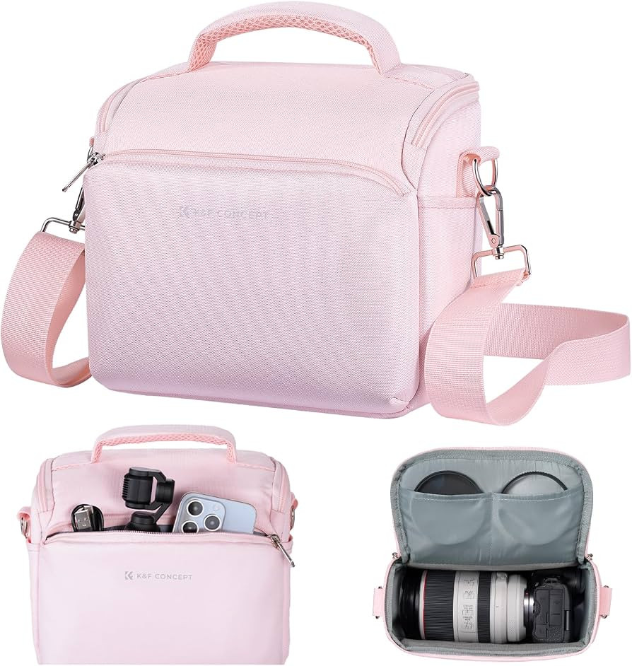 K&F CONCEPT Camera Sling Bag Small Crossbody Camera Case DSLR/SLR/Cute Compact Shoulder Photograp... | Amazon (US)