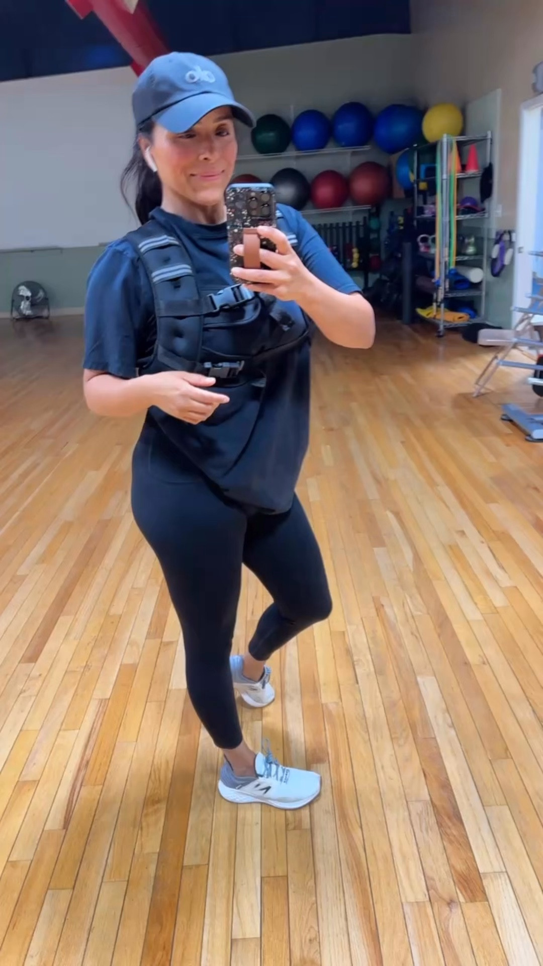 Weighted vest
Walking vest
Cardio 
 Black leggings 
Amazon 

#LTKselfcare #LTKfitnessgoals #LTKMothersDay