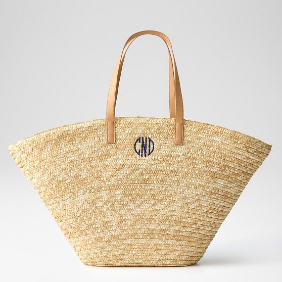 Marina Oversized Straw Tote | Mark and Graham