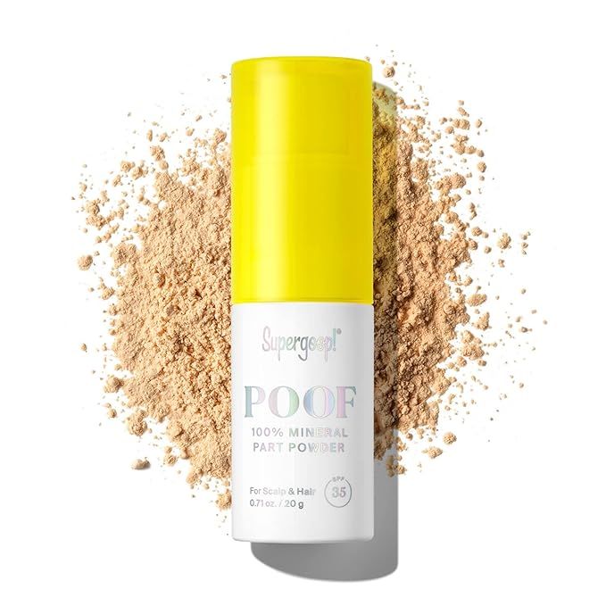 Supergoop! Poof 100% Mineral Part Powder - 0.71 oz, Pack of 2 - SPF 35 PA+++ Scalp Sunscreen with... | Amazon (US)