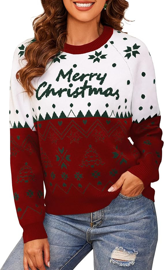 Bindefon Halloween Sweater Pullover Crewneck Ugly Christmas Sweaters Gifts for Women Men Kids | Amazon (US)