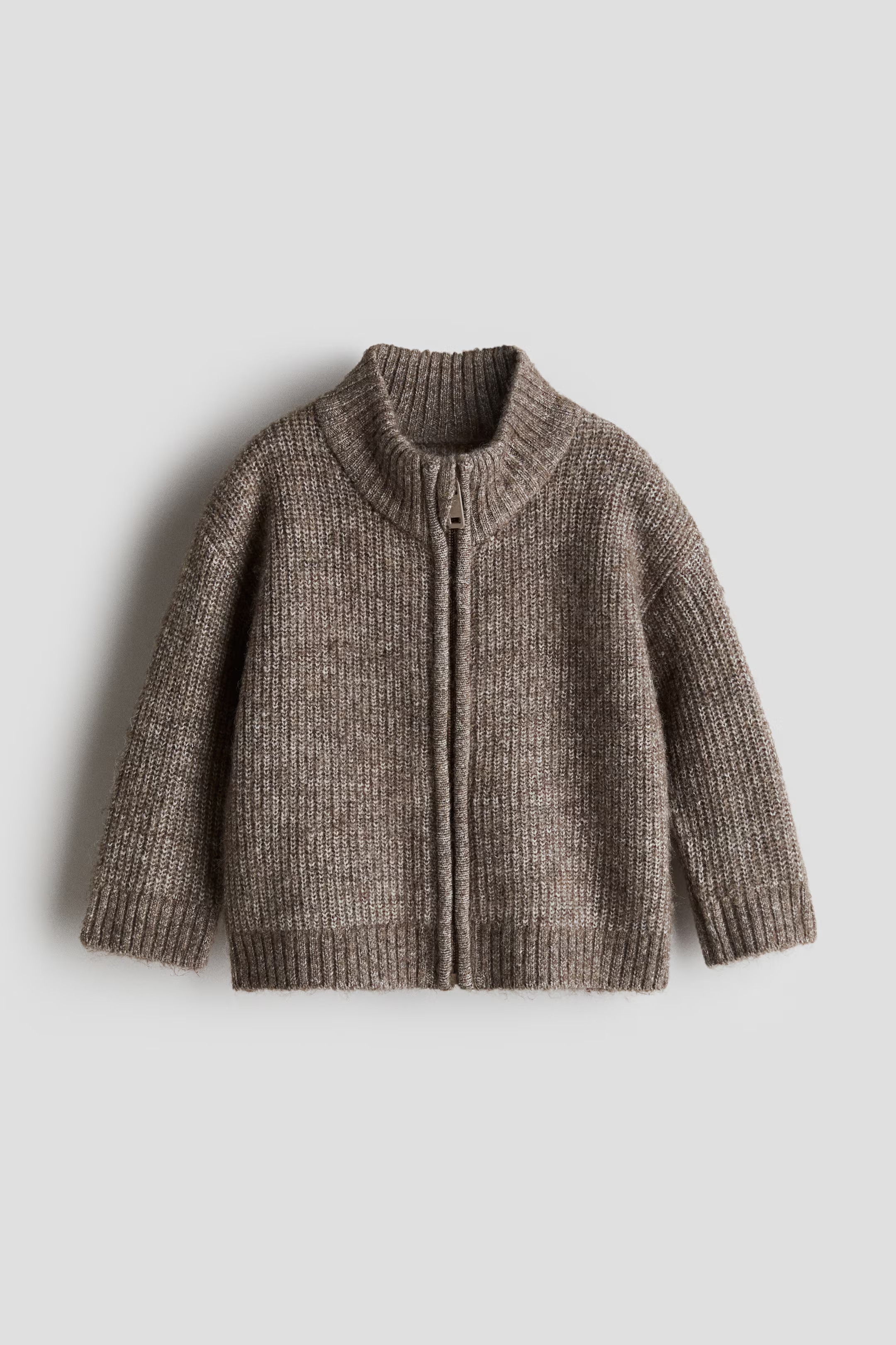Rib-knit zip-through cardigan | H&M (UK, MY, IN, SG, PH, TW, HK)