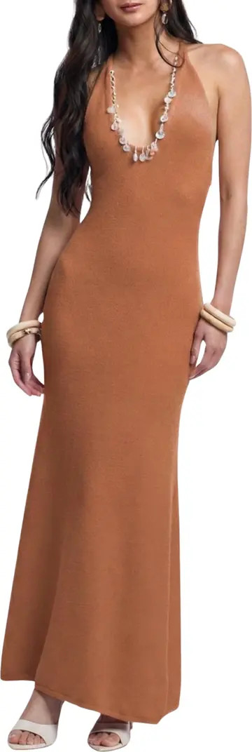 Ignacia Embellished Open Back Maxi Cover-Up Dress | Nordstrom
