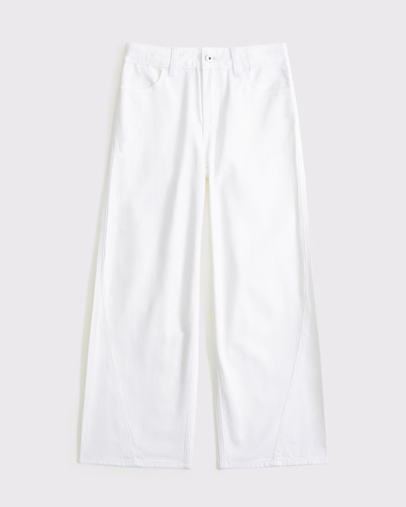 lightweight high rise ultra wide leg jeans | Abercrombie & Fitch (US)