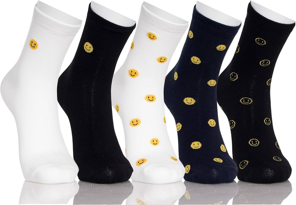 Kikiya Socks Smiley Face | Amazon (US)