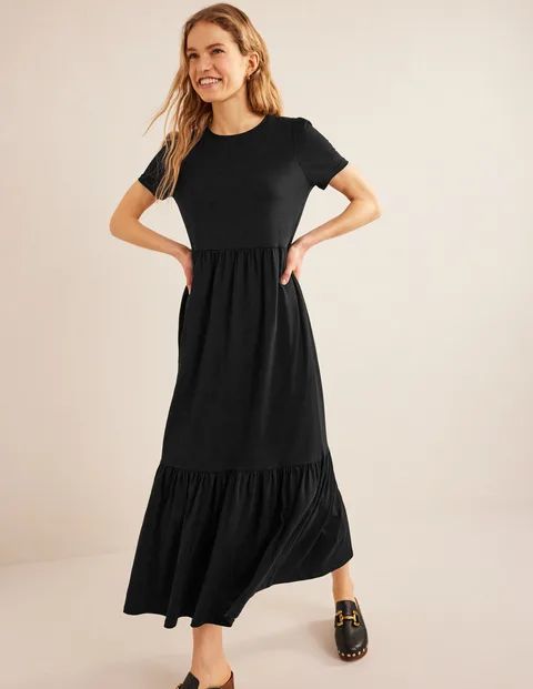 Emma Tiered Jersey Midi Dress | Boden (US)