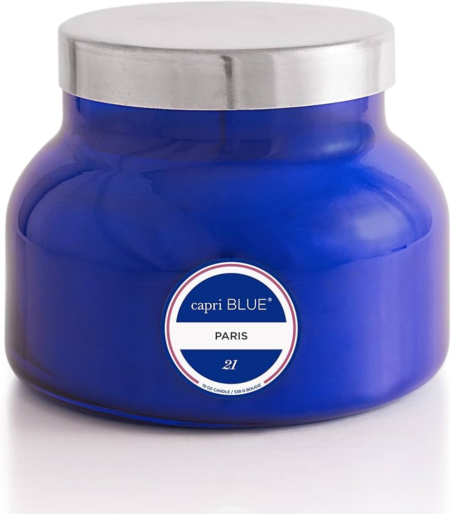 Capri Blue Paris Scented Candle - 19 Oz Blue Signature Jar Candle - Luxury Aromatherapy Candle - ... | Amazon (US)