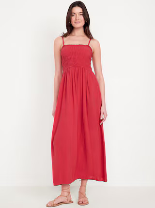 Fit & Flare Sleeveless Maxi Dress | Old Navy (US)