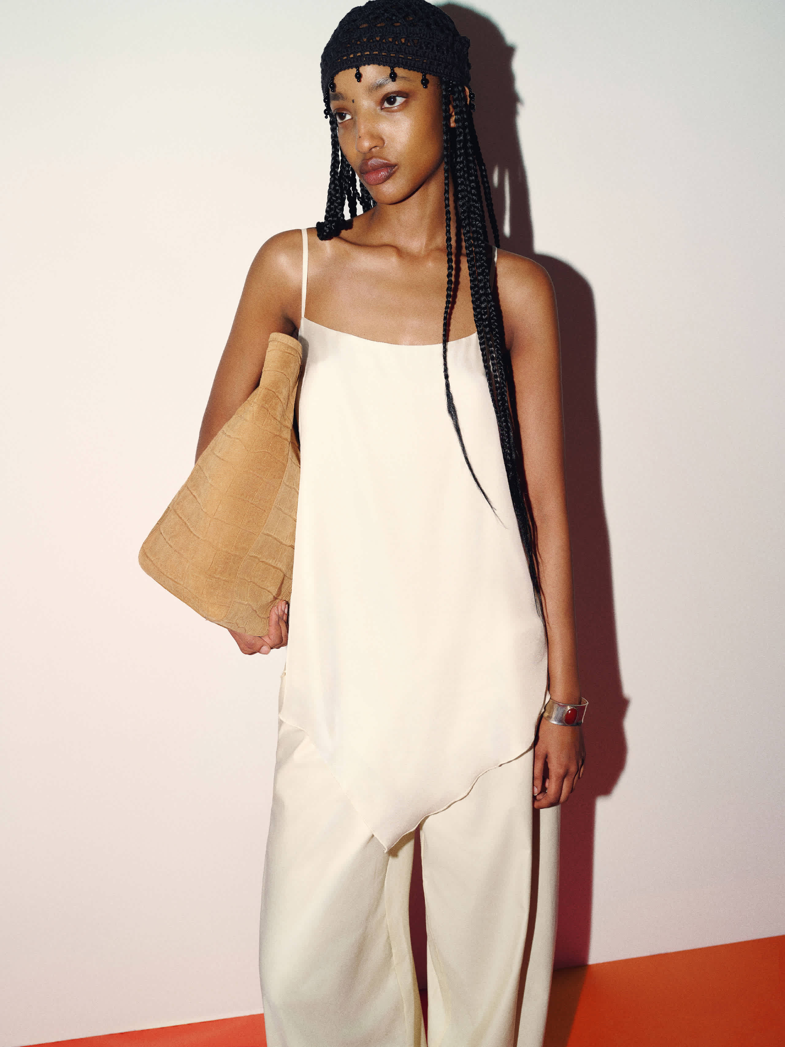 Reformation Esme Silk Twill Top Ivory XS | Reformation (Global)
