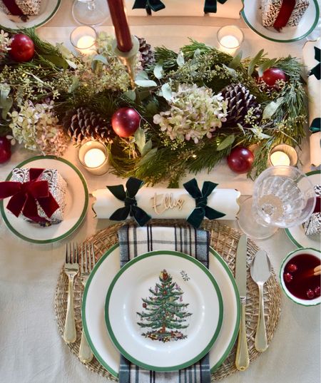  Christmas Tablescape, dinner party
Tableware, Spode, Amazon, Linens, holiday, holiday entertaining, Christmas entertaining, Christmas table, Christmas tree, Christmas ornaments, Christmas Tree, Afloral, Christmas decor, Holiday decor, glassware, punch set, punch bowl, punch cups, serveware, flatware, place setting, red velvet, ribbon, table cloth, cloth napkins

#LTKhome #LTKHoliday #LTKparties